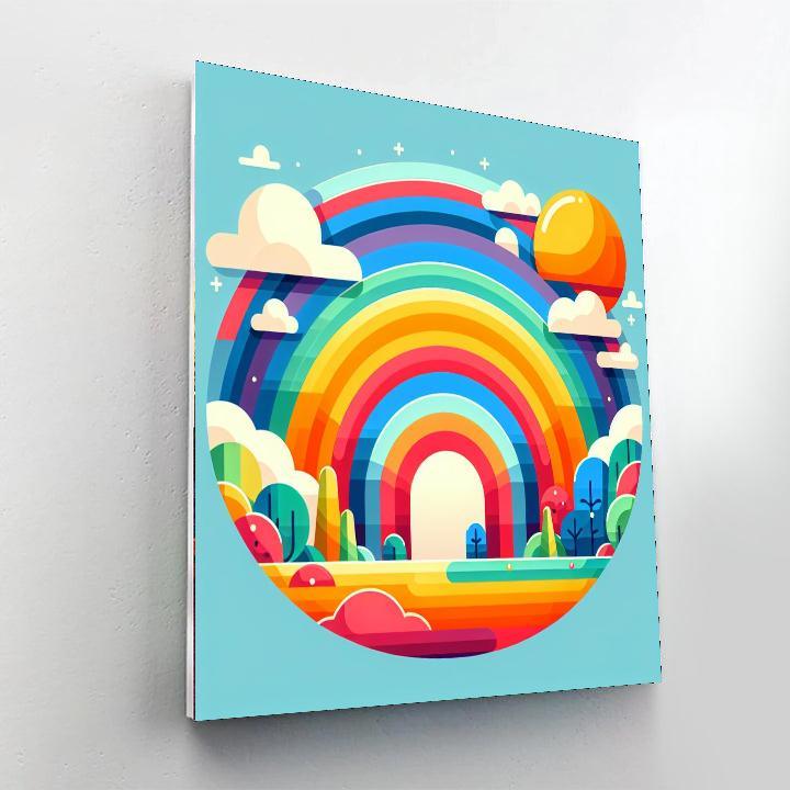 Whimsical Rainbow Ride Paint By Numbers Kits