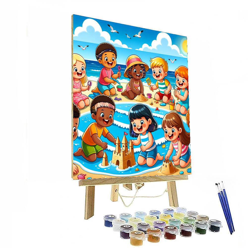 The Fun At The Beach DIY Paint By Numbers