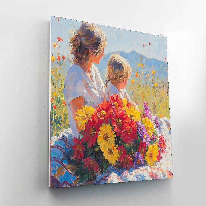Mom's Heart In Bloom Paint By Numbers Kits