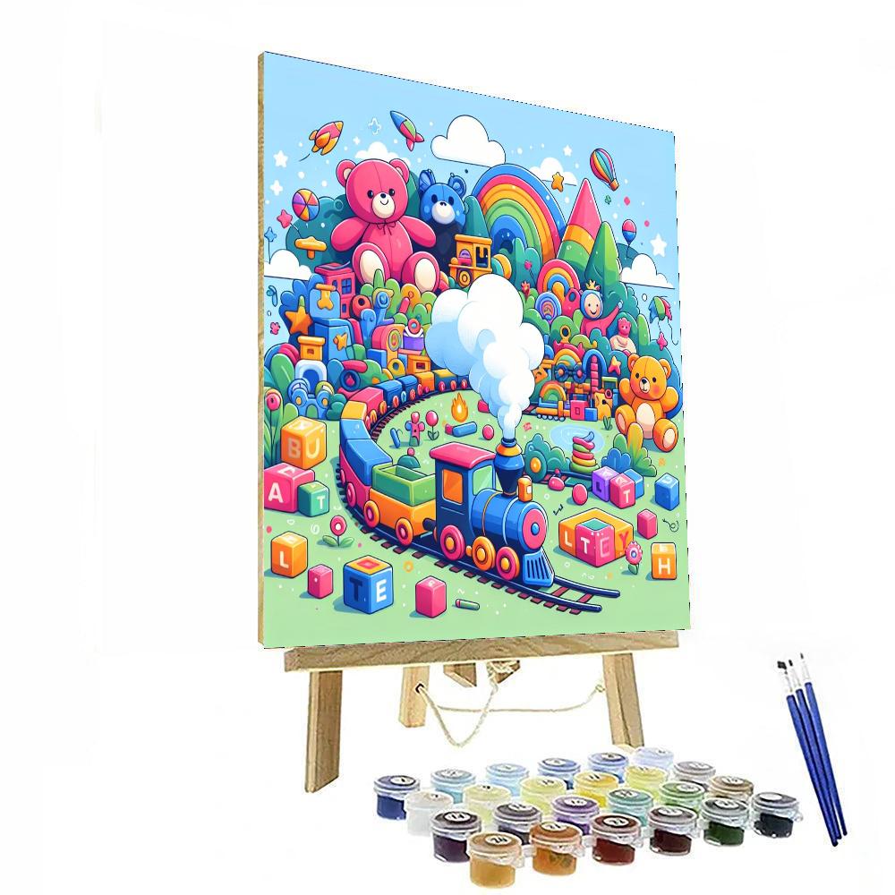 Magic Train To Toyland Number Painting