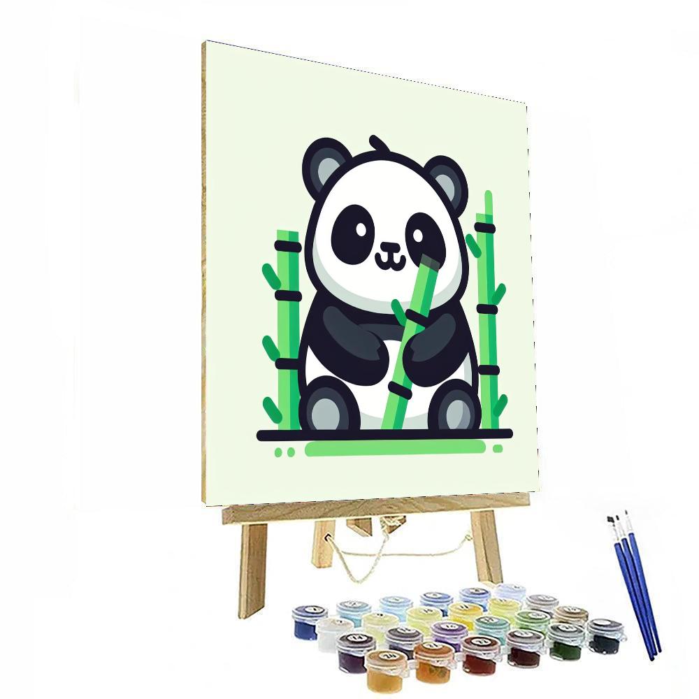 Panda Pal Paint By Numbers Art