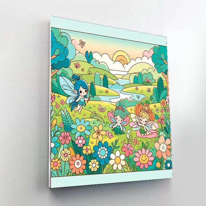 Magical Meadow Of Creatures Paint By Numbers Kits
