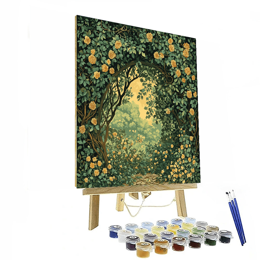 Alphonse Mucha Inspired Celtic Enchantment  Paint By Color