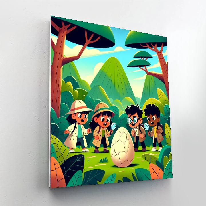 Dinosaur Detective Adventure Paint By Color