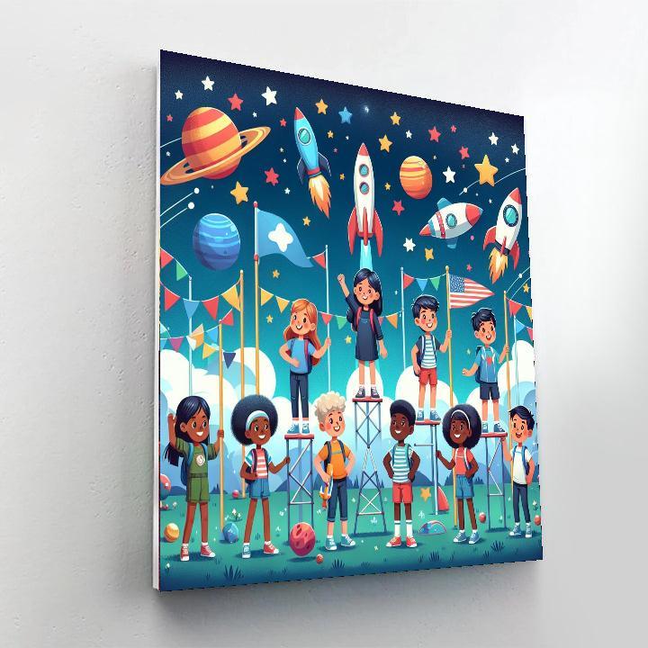 Adventure In Space Camp Paint By Numbers