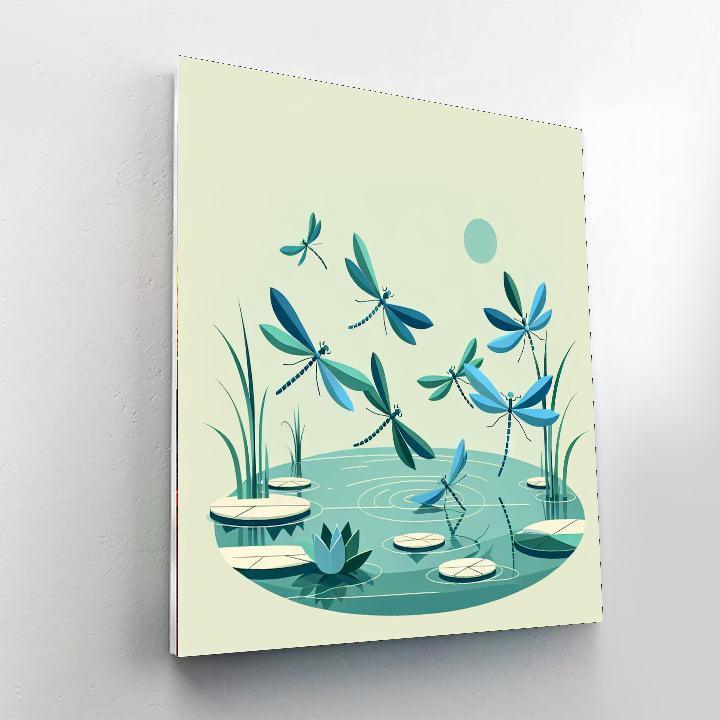 Dainty Dragonfly Dance Paint By Numbers Kits