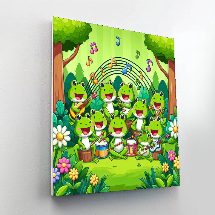 The Singing Frog Band Painting By Numbers Kit