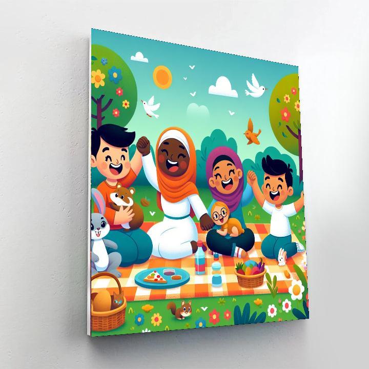 Giggling Garden Party Numbered Painting Kits