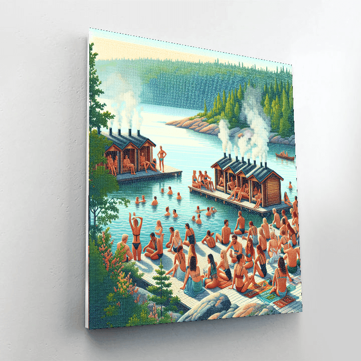 Helsinki Sauna Festival - Finland Paint By Number