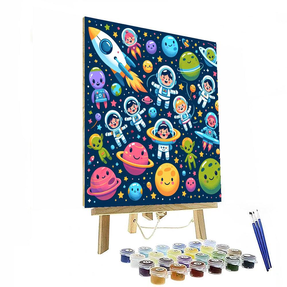 Exploring The Space Galaxy Numbered Painting Kits