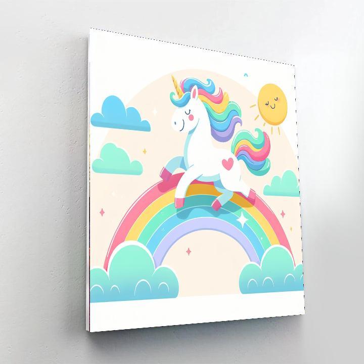 Sunshine Unicorn DIY Paint By Numbers