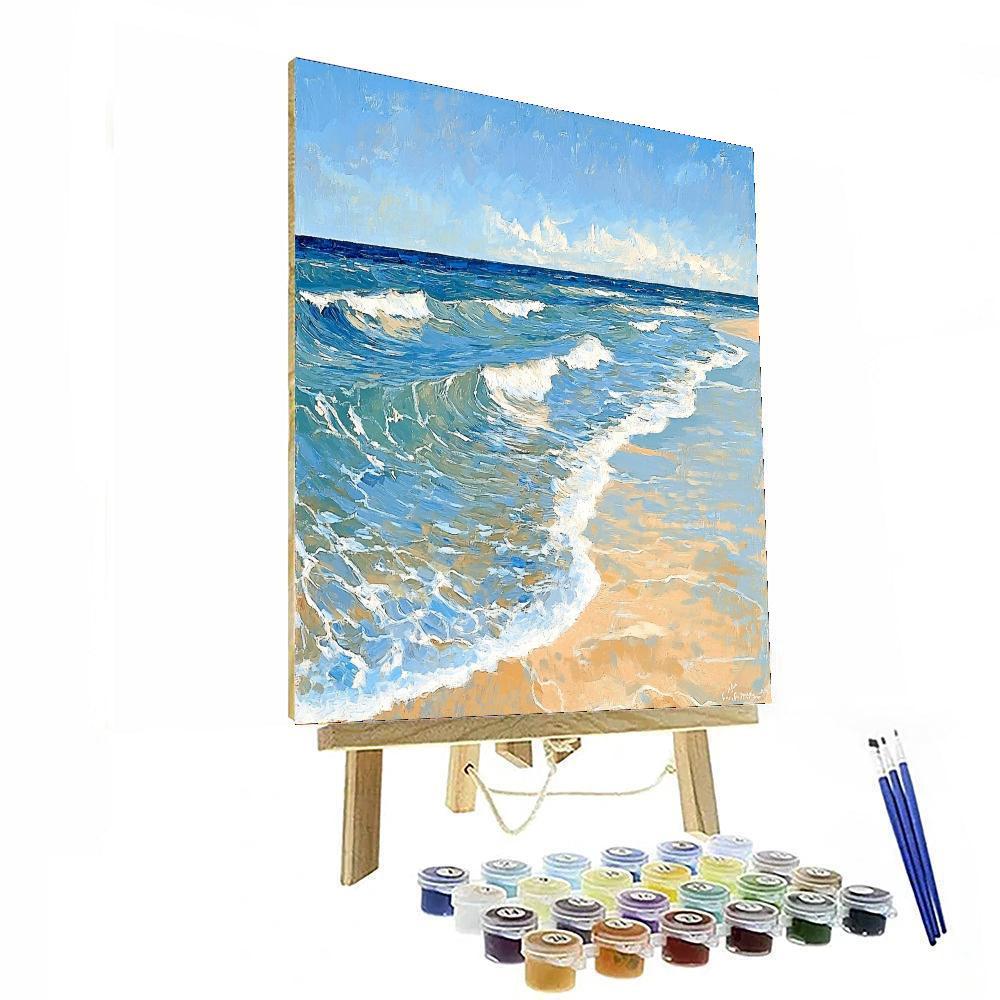 Paul Cézanne Inspired Breezy Coastal Bliss  Painting By Numbers Kit
