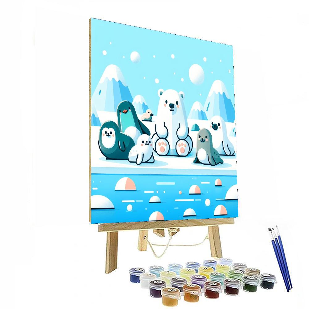 Frosty Ice World DIY Paint By Numbers