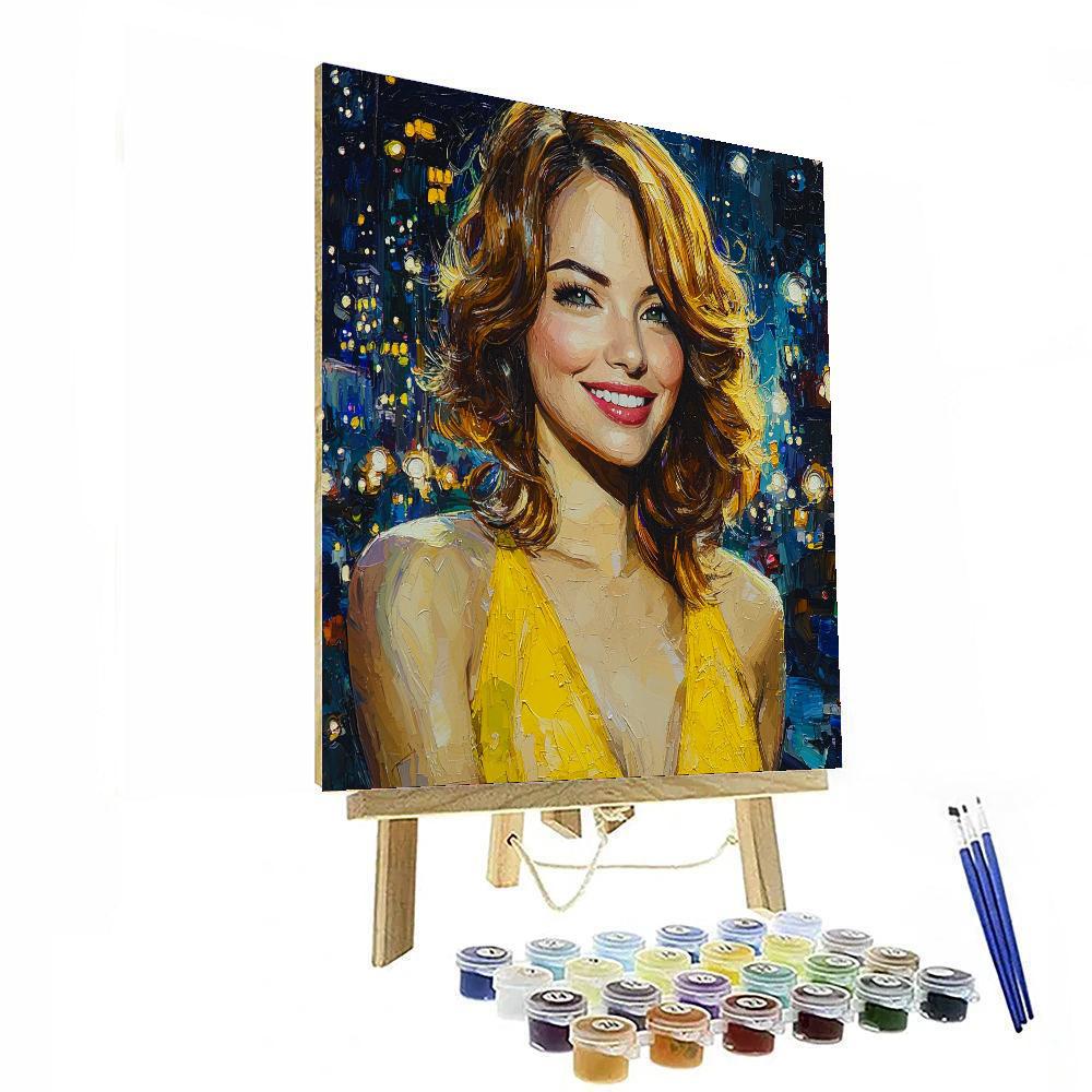 Emma Stone: From La La Land's Dreamscape To Stardom Numbered Painting Kits