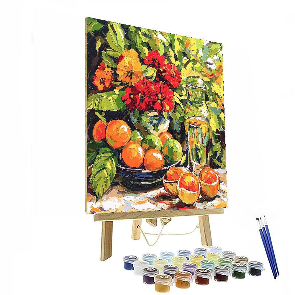 Paul Gauguin Inspired Vibrant Still Life Symphony  Paint By Color
