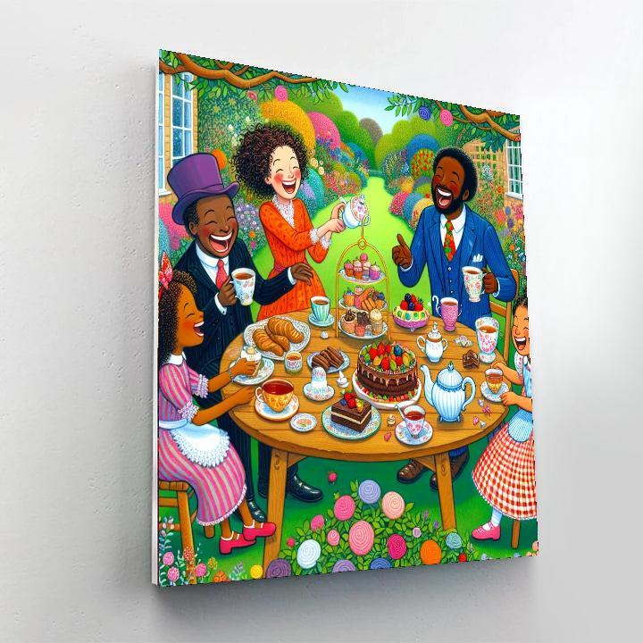 Fanciful Garden Tea Party Paint By Number