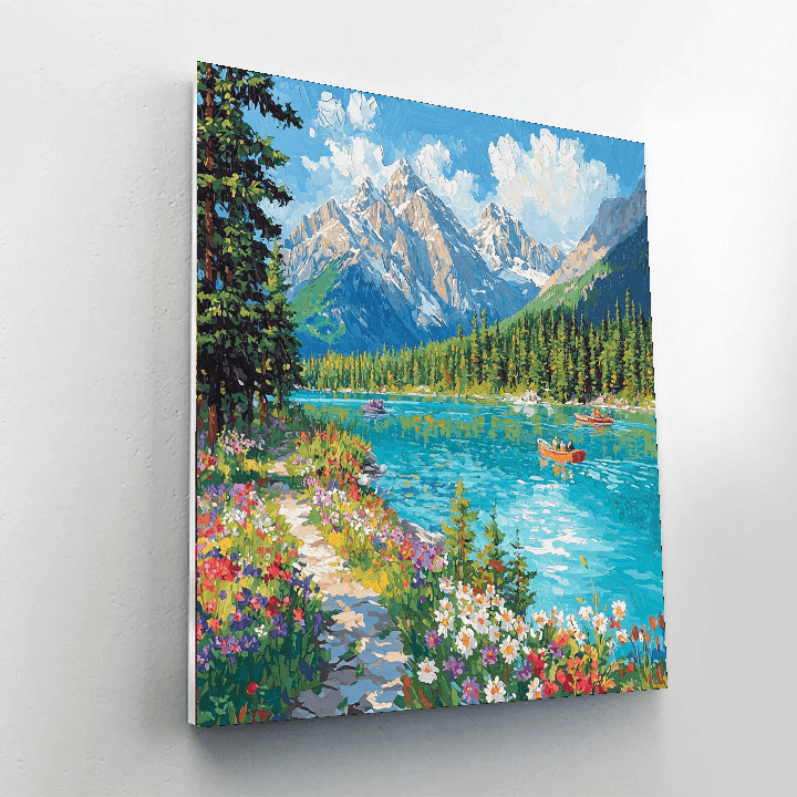 Lake Louise DIY Paint By Numbers