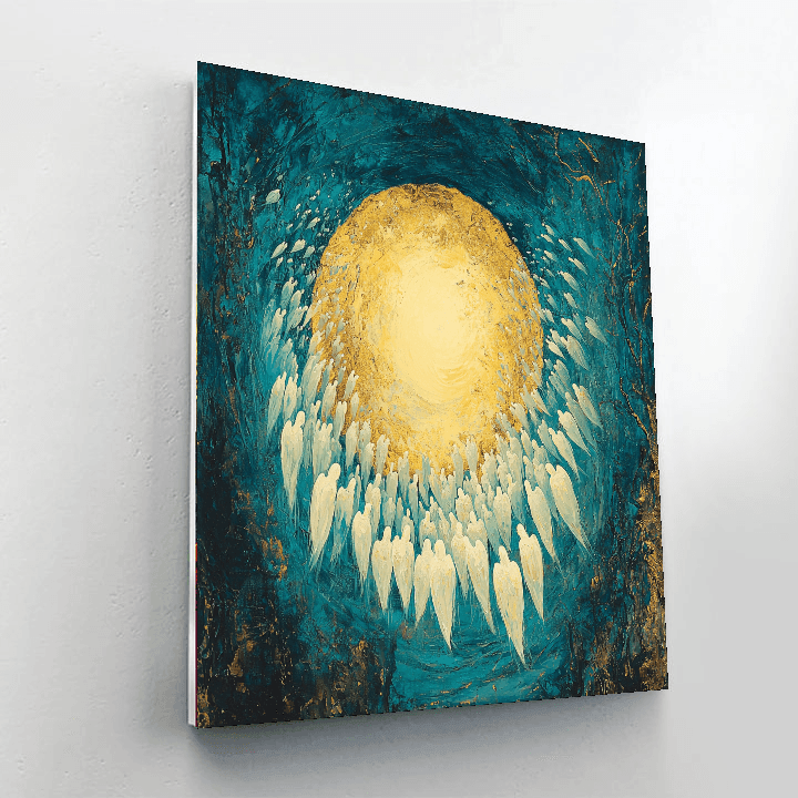 William Blake Inspired Celestial Serenade - DIY Painting By Numbers Kit