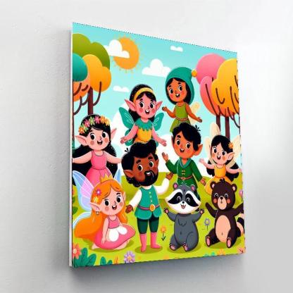 Fun Fairytale Forest Paint By Numbers Art