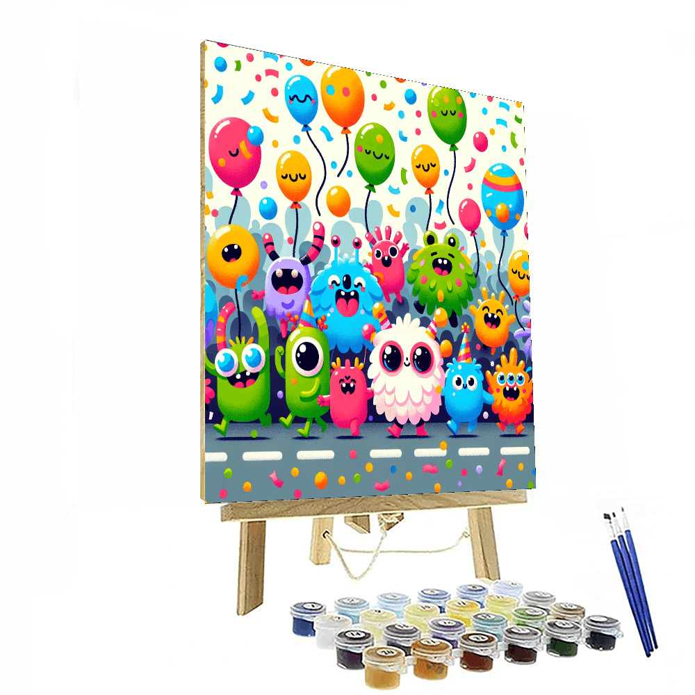 Silly Monsters On Parade Paint By Number