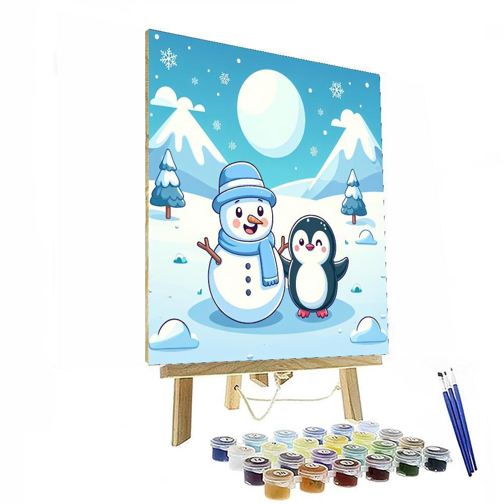 Snowy Winter Adventure Paint By Color