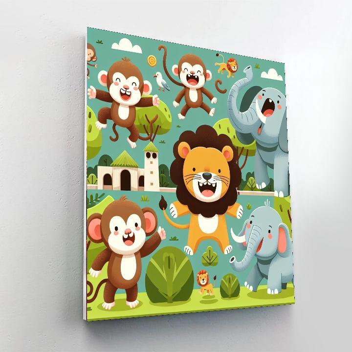 Joyful Zoo Paint By Numbers Kits