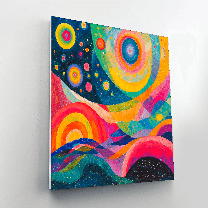 Wassily Kandinsky Inspired Abstract Celestial Vision  Paint By Numbers Kits
