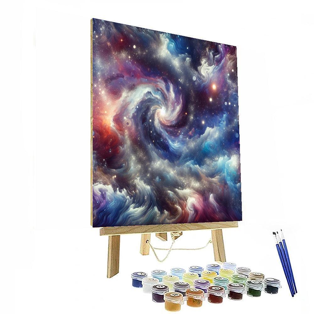 Cosmic Abstract Explorations Number Painting