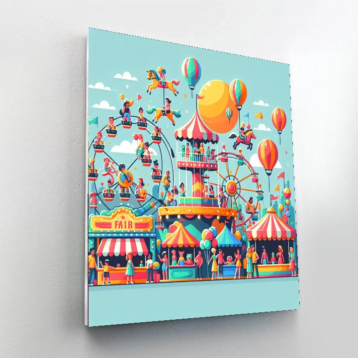 Fun Fantasy Fair Painting Number Kit