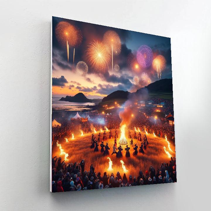 Jeju Fire Festival - Jeju Island Paint By Number