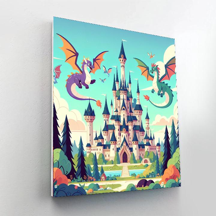Magical Storybook Castle Paint By Number