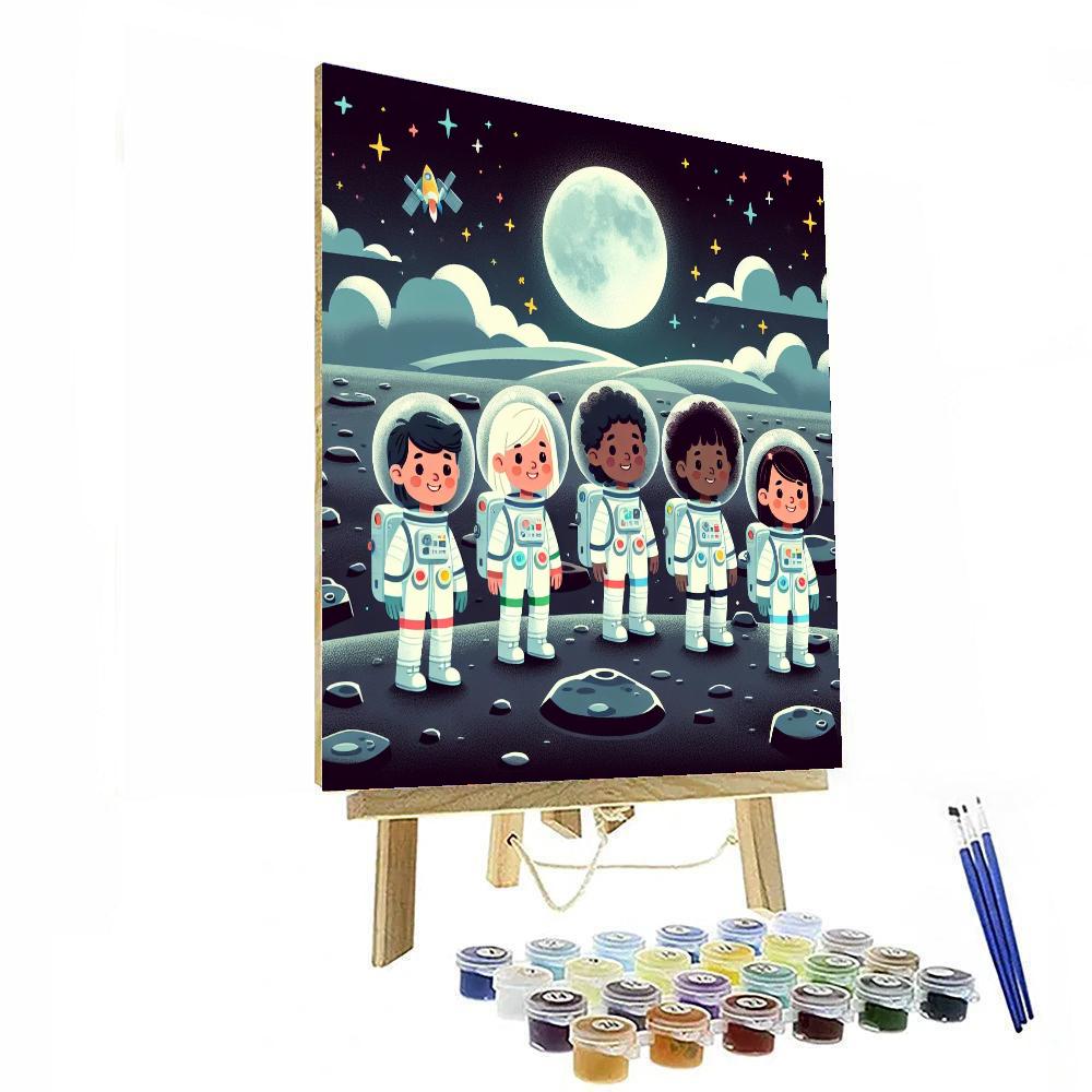 Lunar Landscapes Adventure Paint By Numbers Art