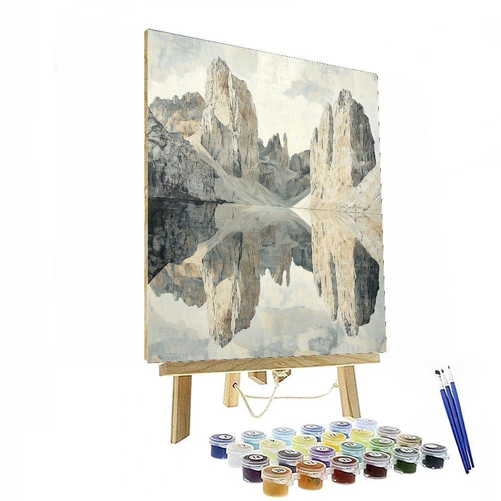 Michelangelo Inspired Timeless Beauty Of Mountains  Paint By Color