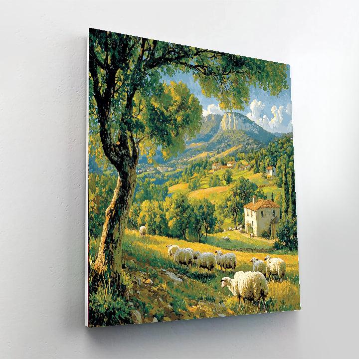 Jean-François Millet Inspired Romantic Pastoral Scene  Paint By Numbers