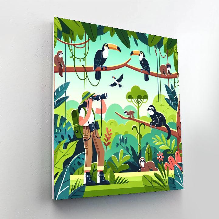 Tropical Rainforest Trek Paint By Color