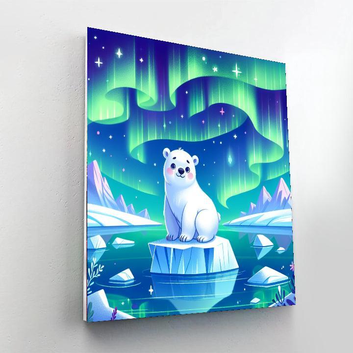 Polar Bear Paradise Number Painting