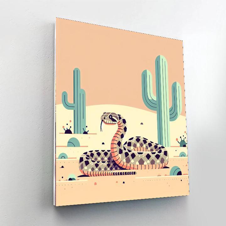 Roving Rattlesnake Painting By Numbers Kit