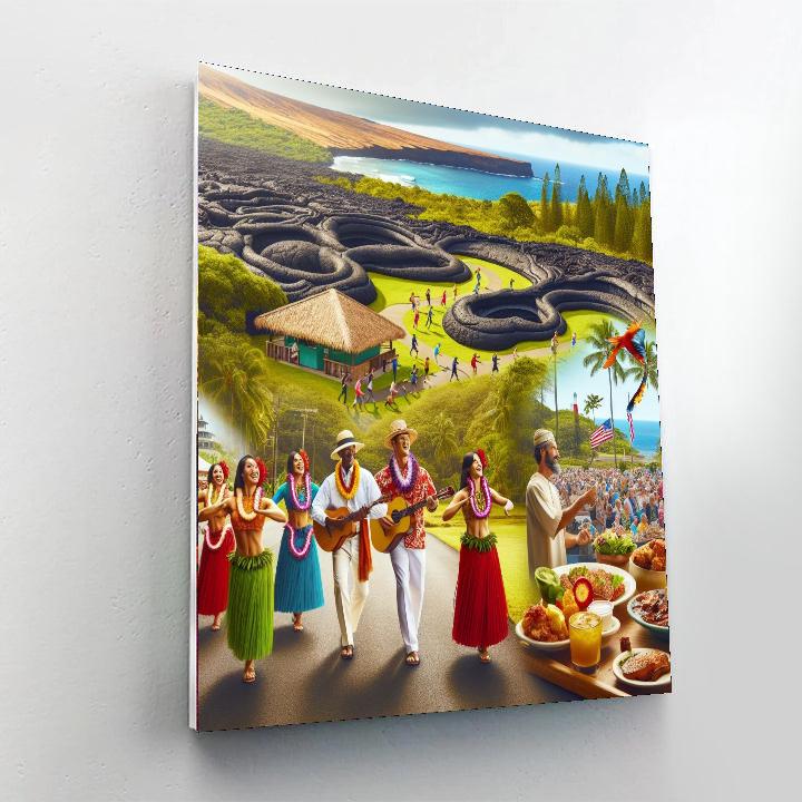 Pahoa Lava Tree State Park Festival Paint By Numbers Art