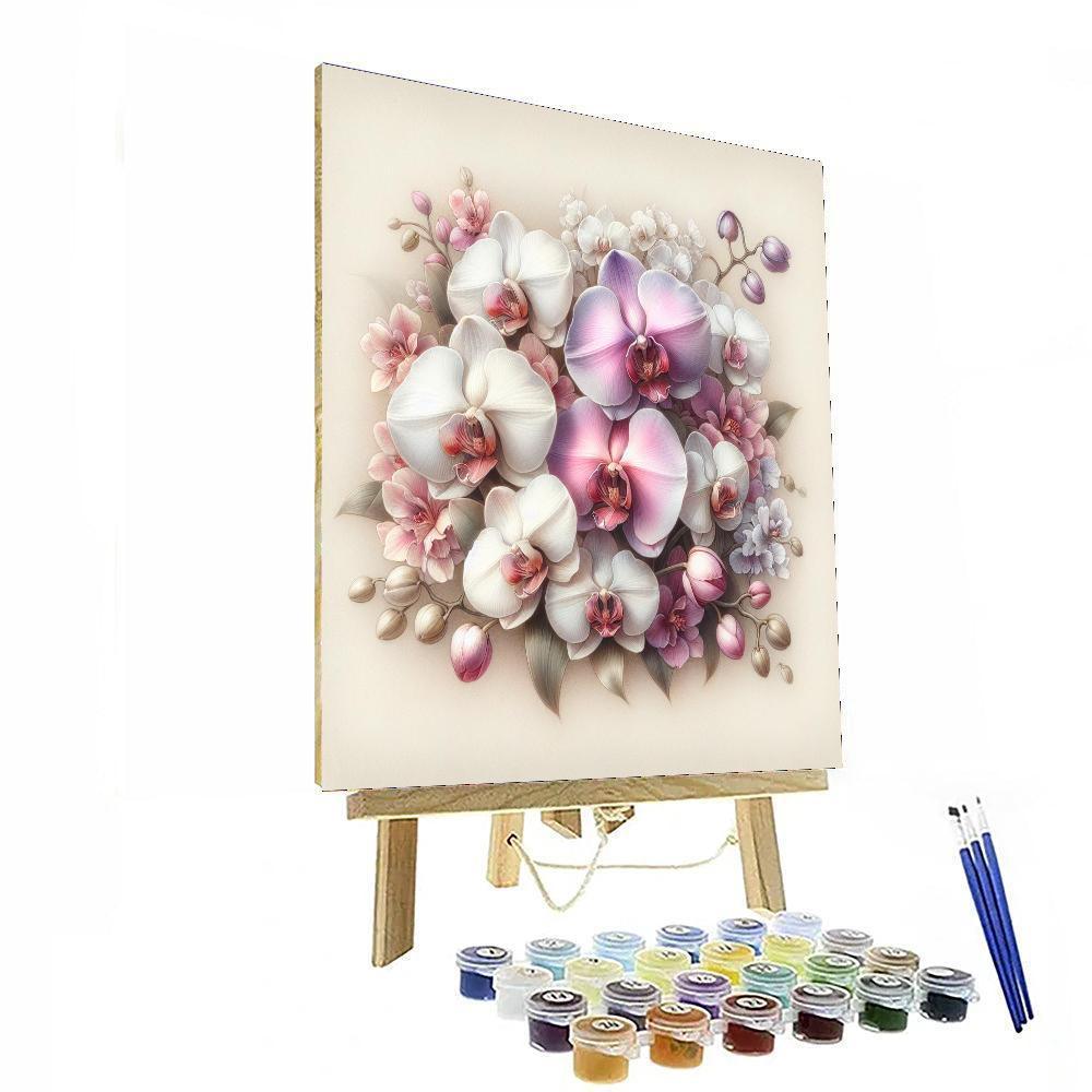 Elegant Orchid Collection Paint By Numbers Kits