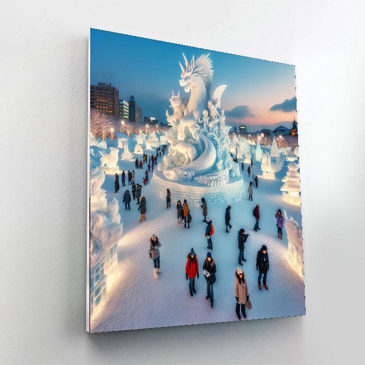 Winter Festival - Sapporo Numbered Painting Kits