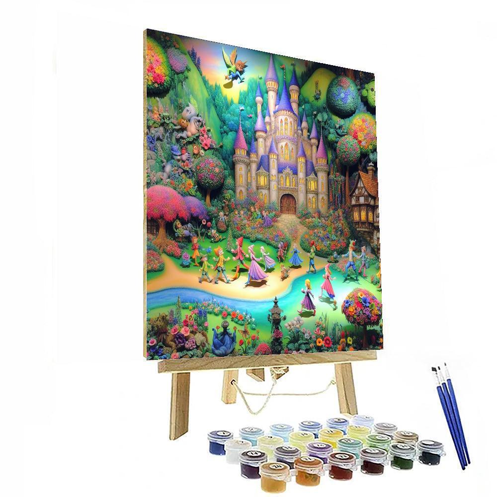 Enchanting Fantasy Castle Numbered Painting Kits