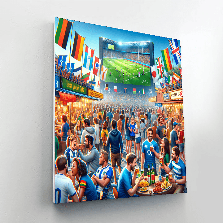 Rugby World Cup - France Painting By Numbers Kit