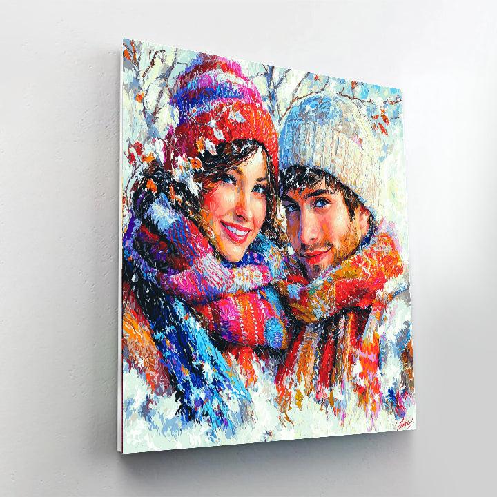 Joyful Winter Memories Paint By Numbers
