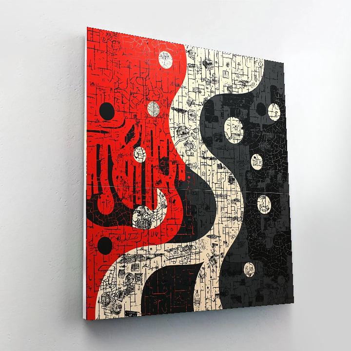 Banksy Inspired Cycle Of Waste  DIY Paint By Numbers