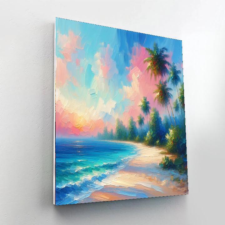Tropical Beachfront Bliss Paint By Color