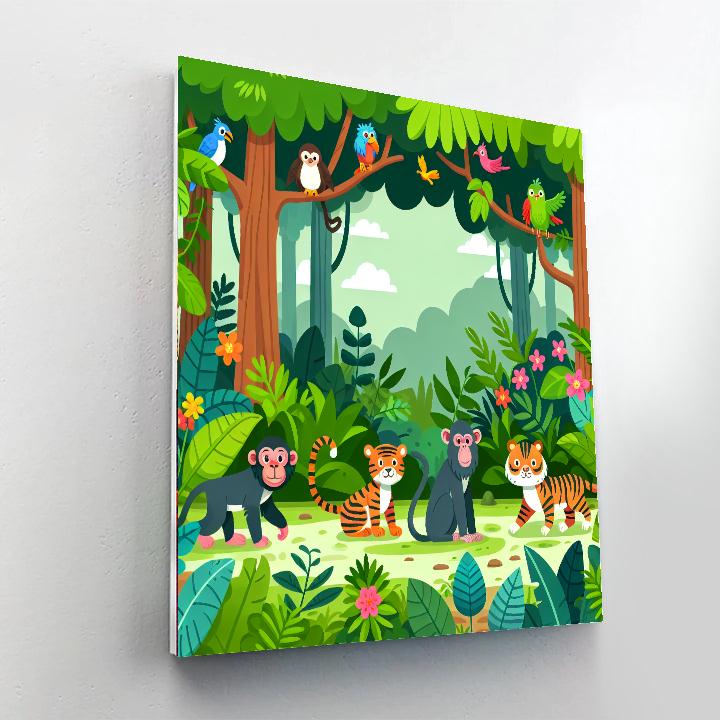 Enchanted Jungle Expedition Numbered Painting Kits