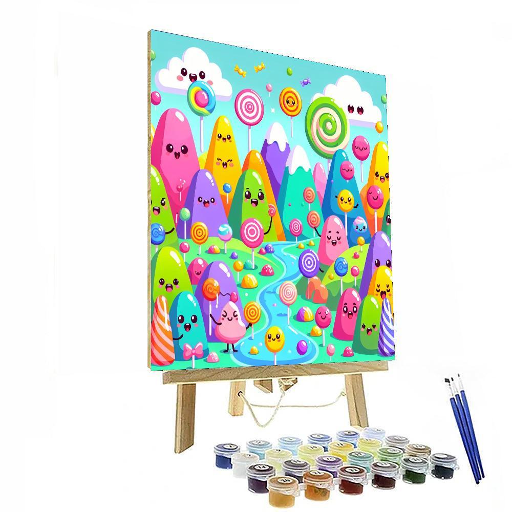 Candy Adventure In Sugarland Paint By Number