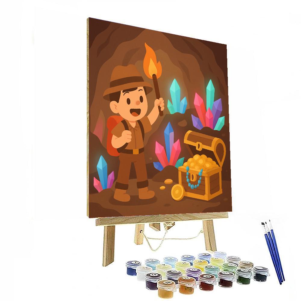 Mystery Of The Crystal Cave Painting By Numbers Kit