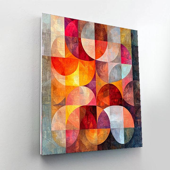 Paul Klee Inspired Ember And Light  Numbered Painting Kits