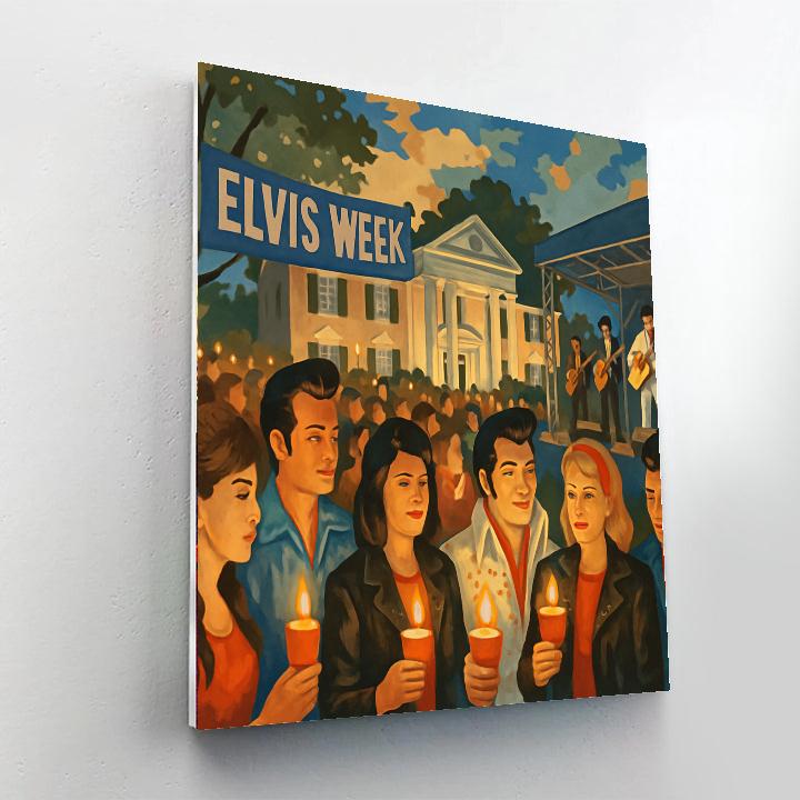 Elvis Week - Memphis, Usa Painting By Numbers Kit